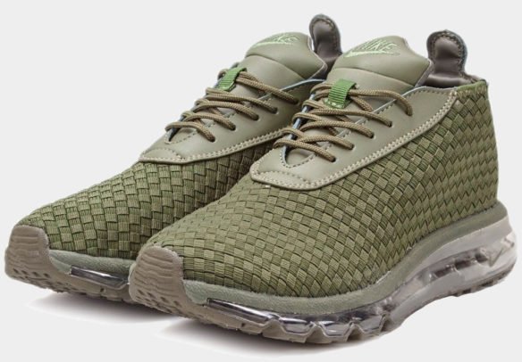 Фото Nike Air Max Woven Boot зеленые - 2
